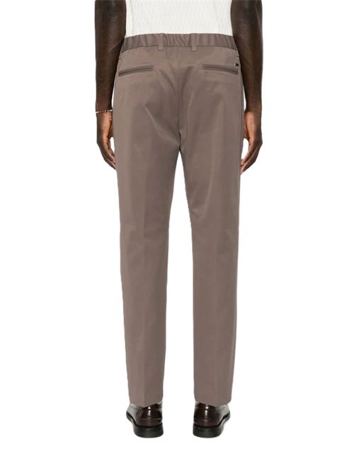 Pantaloni affusolati con coulisse tortora scuro HERNO | PT000236U129052700 TORTORA SCURO